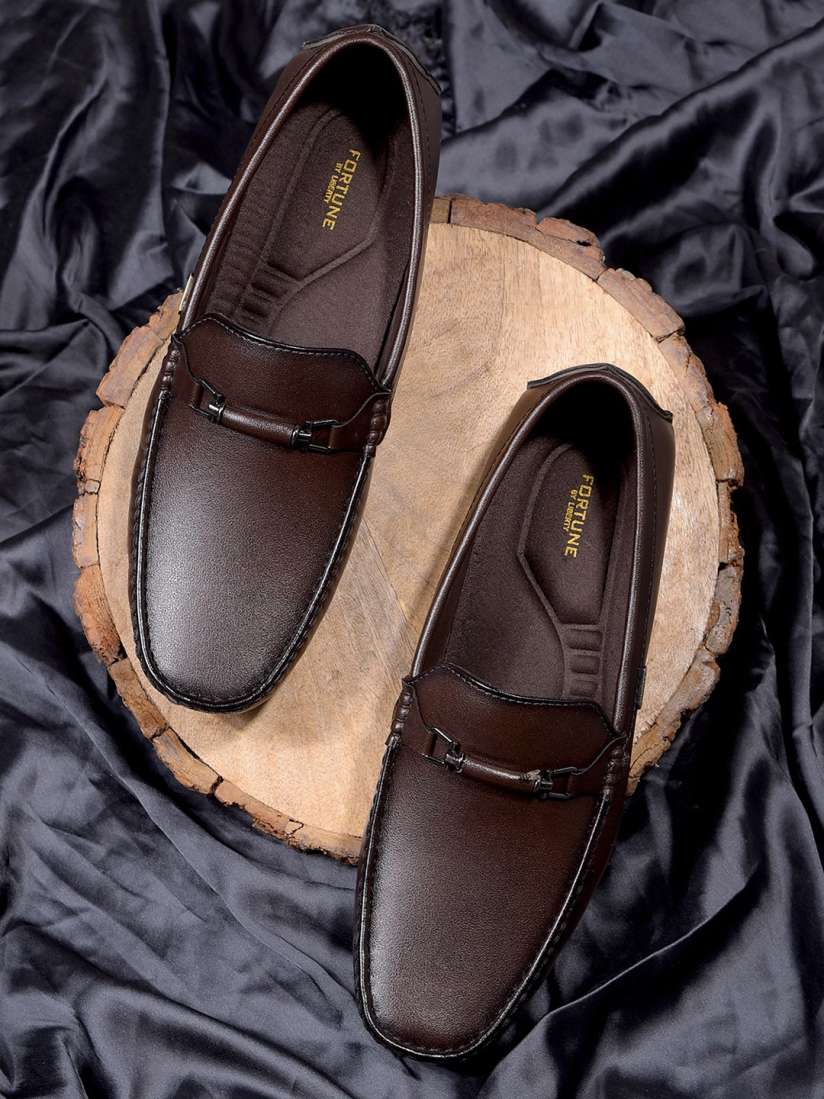 Buy Liberty Men Textured Square Toe Loafers Casual Shoes for Men 29150786 Myntra