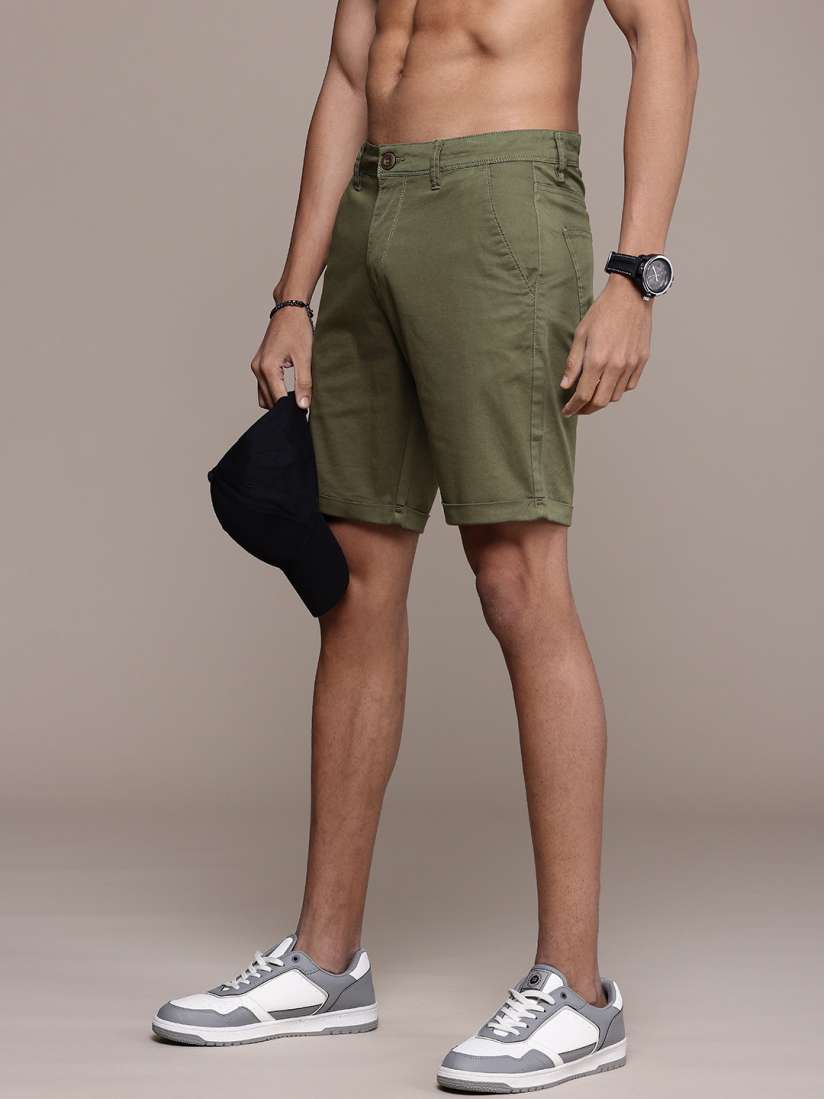 Buy Roadster Men Solid Slim Fit Shorts Shorts for Men 29152308 Myntra