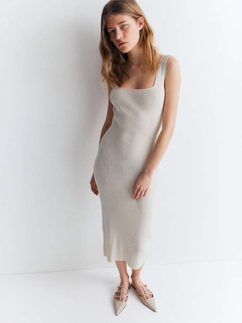 Ribbed knit bodycon dress hotsell