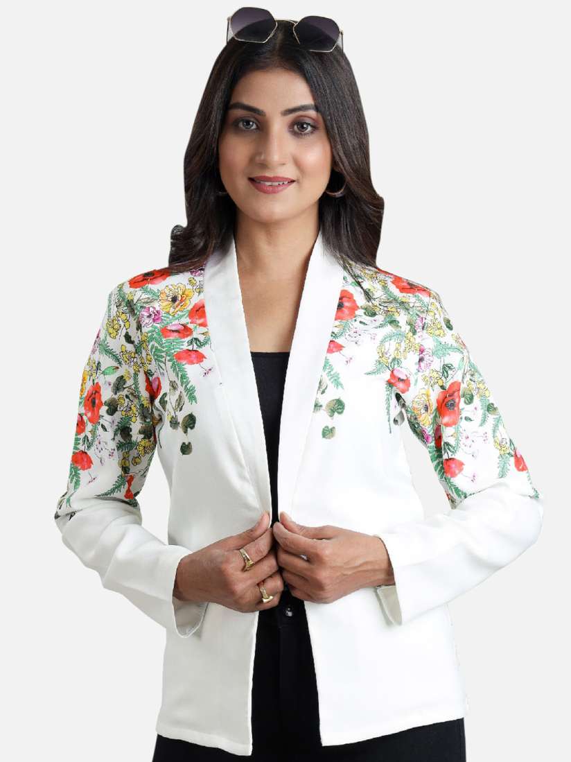 Floral jackets womens top