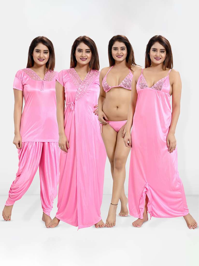 Buy Be You Pack Of 6 Maxi Wrap Nightdress Nightdress for Women 29167486 Myntra