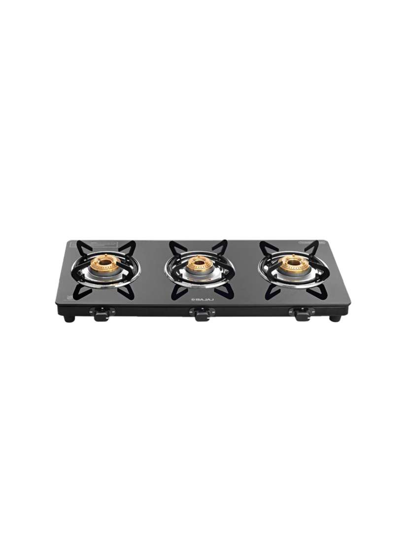 Buy Bajaj Black Glass UCX 3 Burner Slim Gas Stove Gas Stove for Unisex 29169182 Myntra