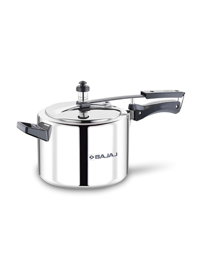 Buy Bajaj Silver Toned New Shakti ILPC Black Aluminium Pressure Cooker 5 L Pressure Cooker for Unisex 29169434 Myntra