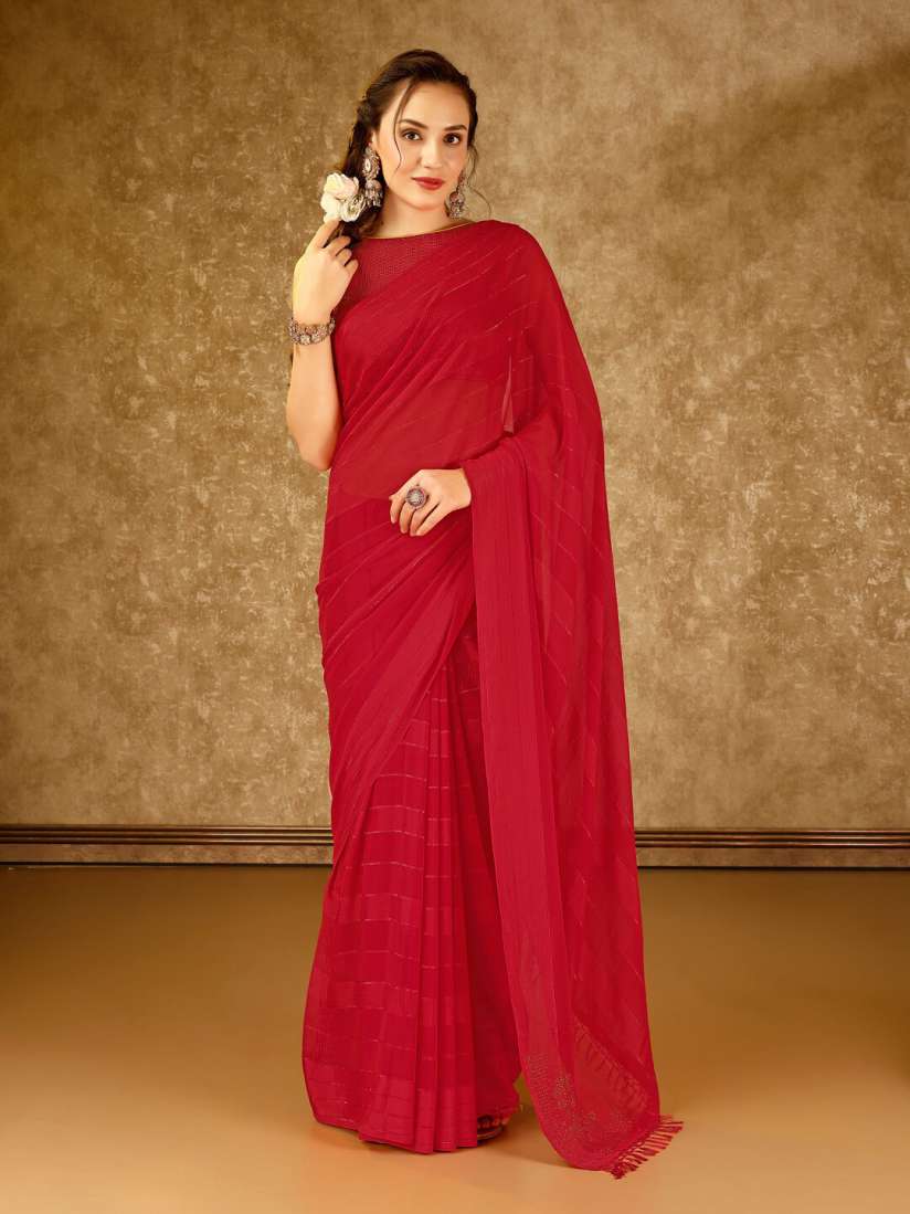 Myntra sarees chiffon clearance