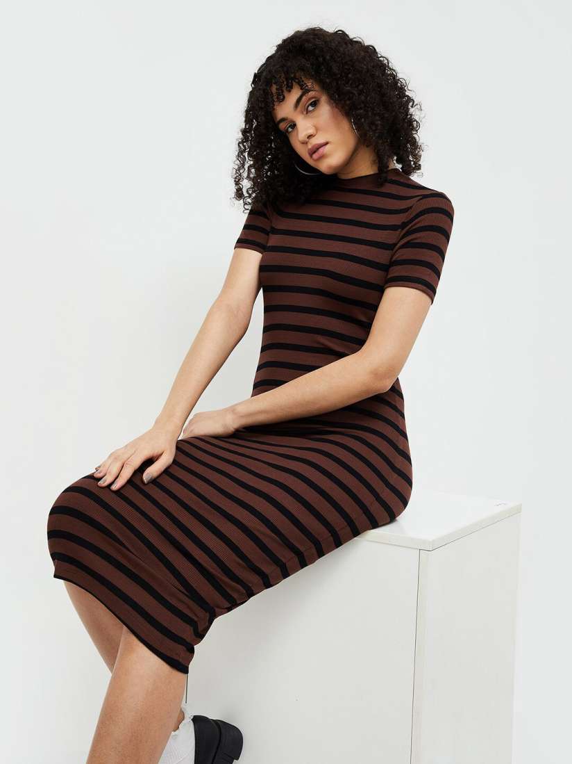Straight striped dress on sale