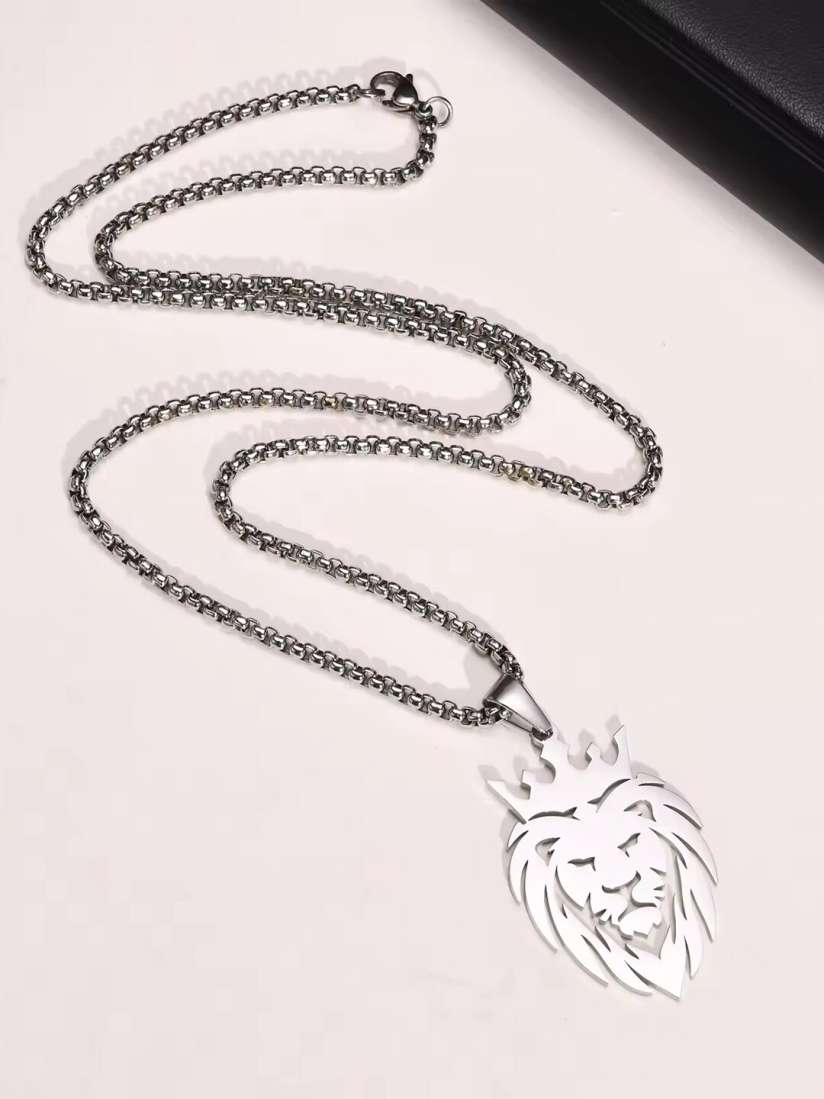 Stainless steel lion head pendant hotsell