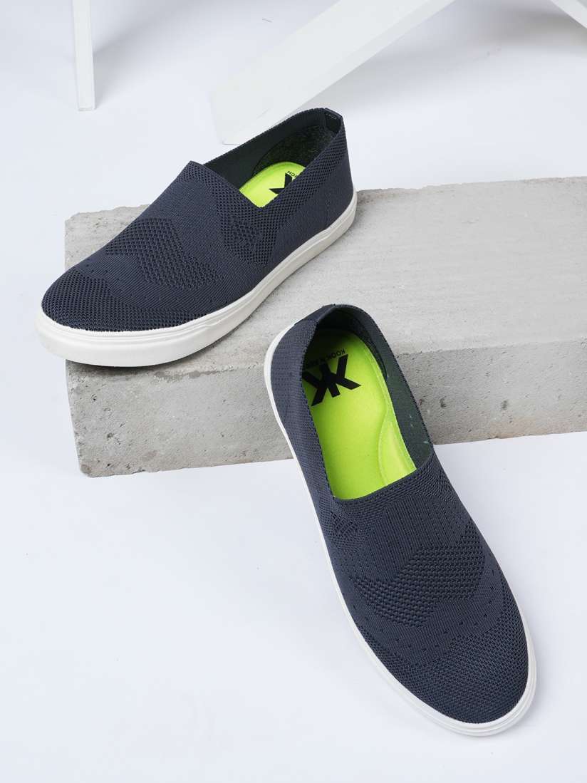 Buy Kook N Keech Men Grey Round Toe Textile Slip On Sneakers Casual Shoes for Men 29199904 Myntra