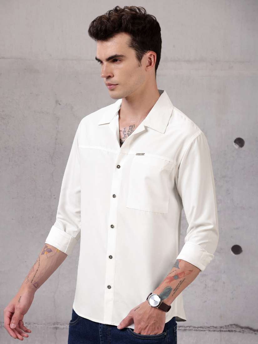 Buy Beyoung Cuban Collar Long Sleeves Casual Shirt Shirts for Men 29201626 Myntra