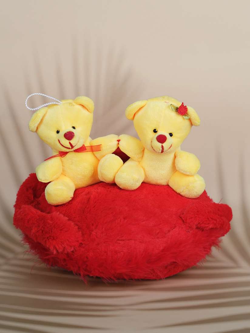 Buy DukieKooky Love for Him Her Teddy Bear Sitting On Red Heart Soft Toys and Dolls for Unisex 29214128 Myntra