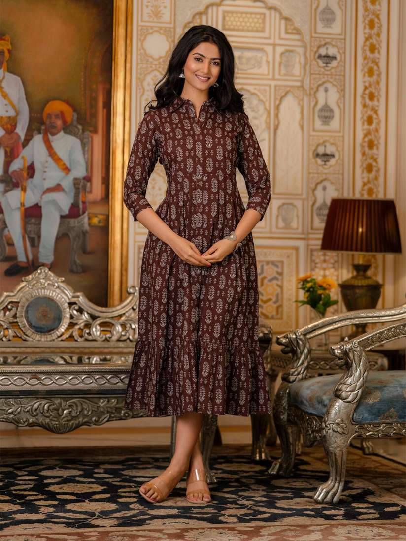Myntra cotton maxi dress clearance