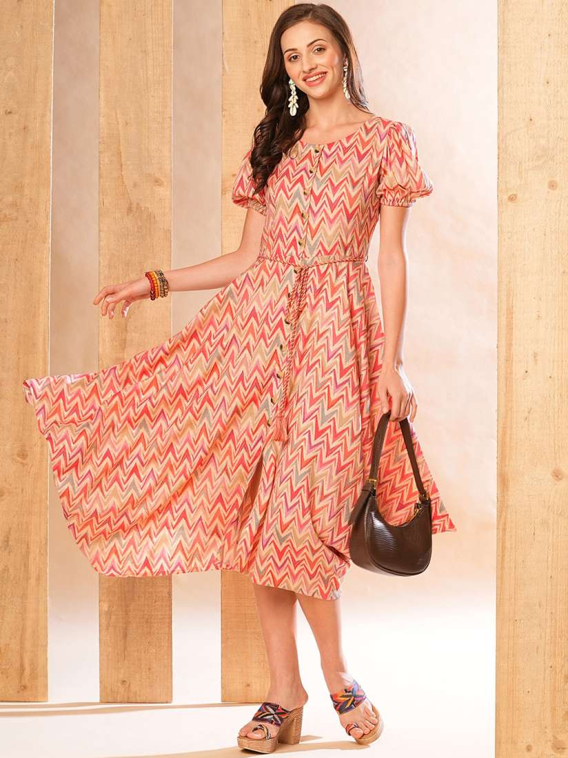 Ethnic midi dress online