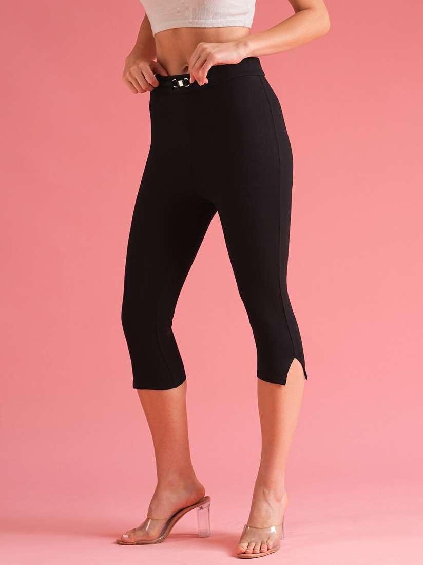 Women's high rise capris cheap