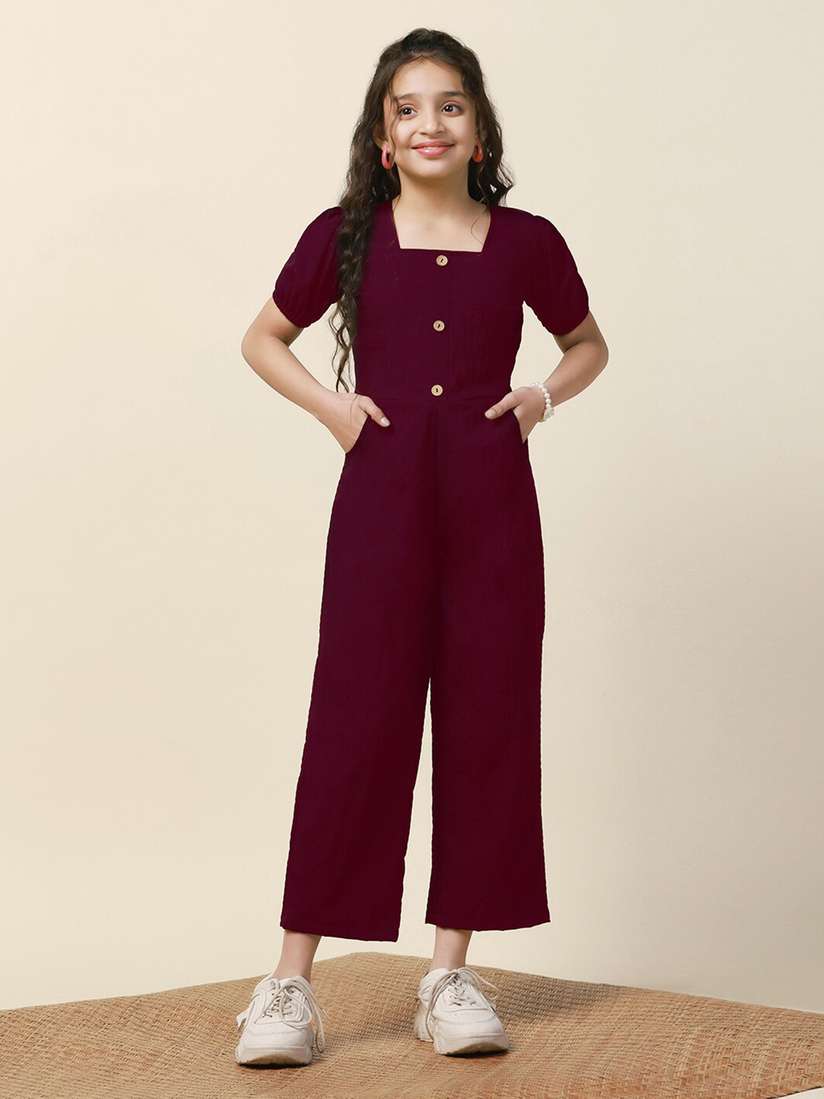 Wide Leg Square Neck Culotte Jumpsuit Plus Rib Square Neck Culotte