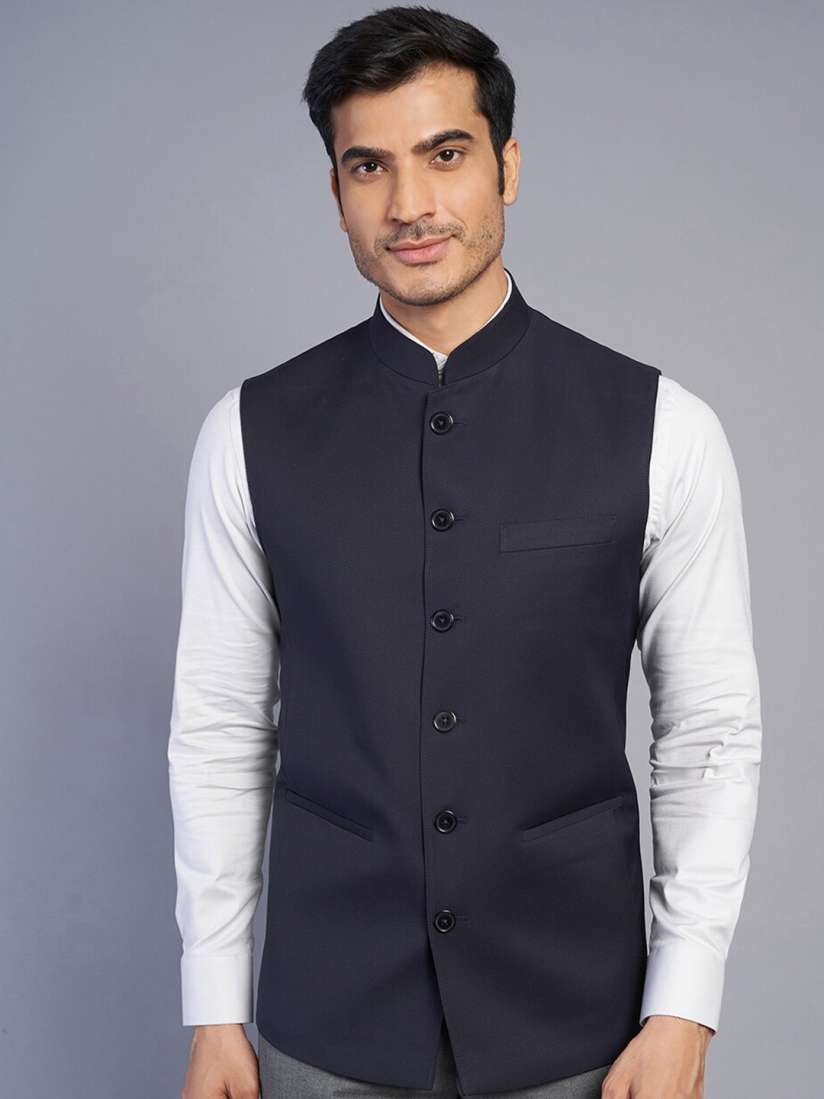 Buy MODI JACKET Mandarin Collar Woollen Nehru Jackets Nehru Jackets for Men 29228586 Myntra