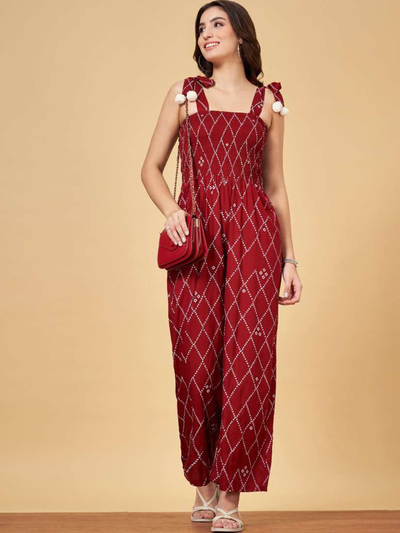 Buy YU by Pantaloons Printed Basic Jumpsuit Jumpsuit for Women 29229074 Myntra