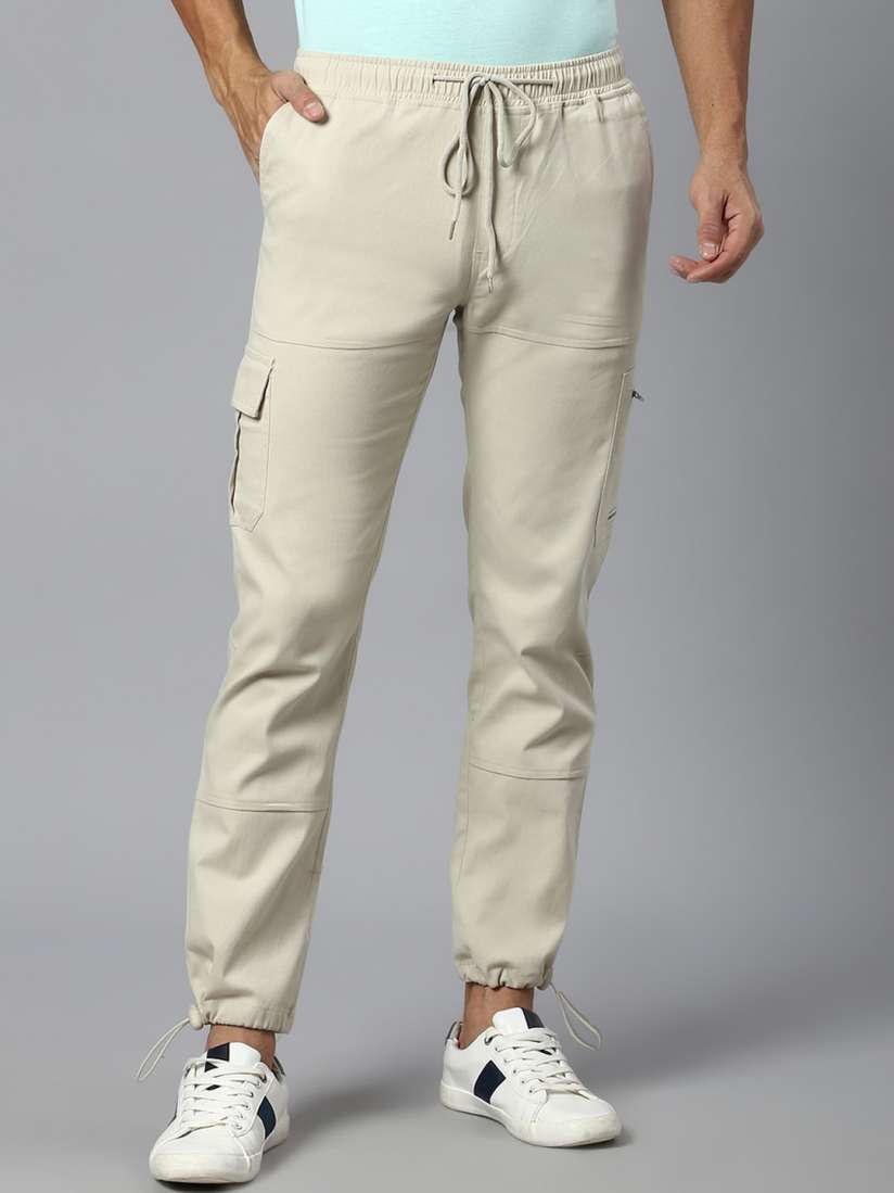 Buy Hubberholme Men Relaxed Straight Leg Cotton Cargos Trousers Trousers for Men 29235258 Myntra