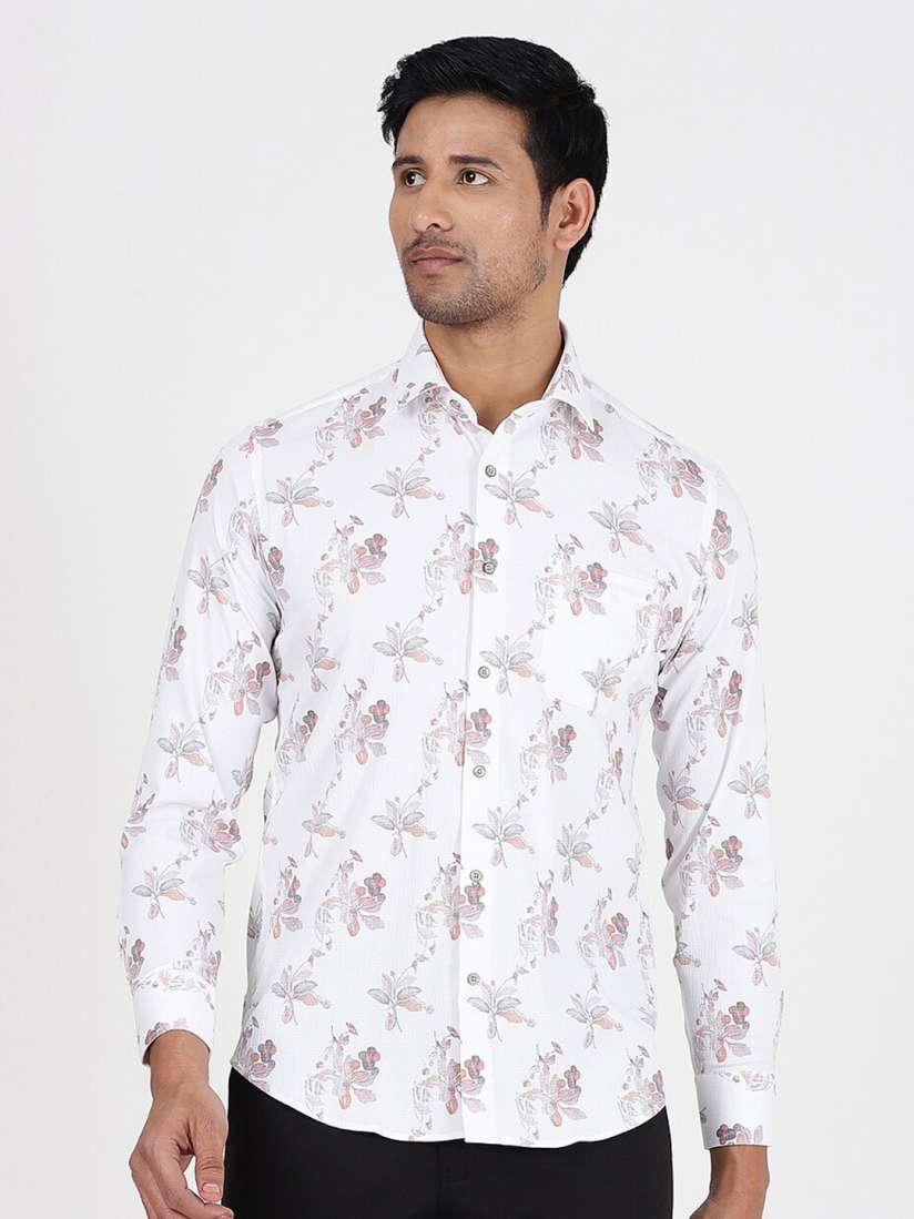 Buy Greenfibre Slim Fit Floral Cotton Printed Partywear Shirt Shirts for Men 29244220 Myntra