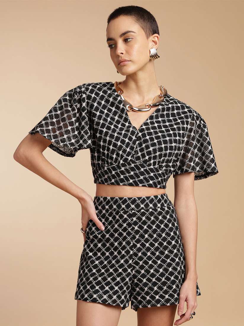 crop top polka dot