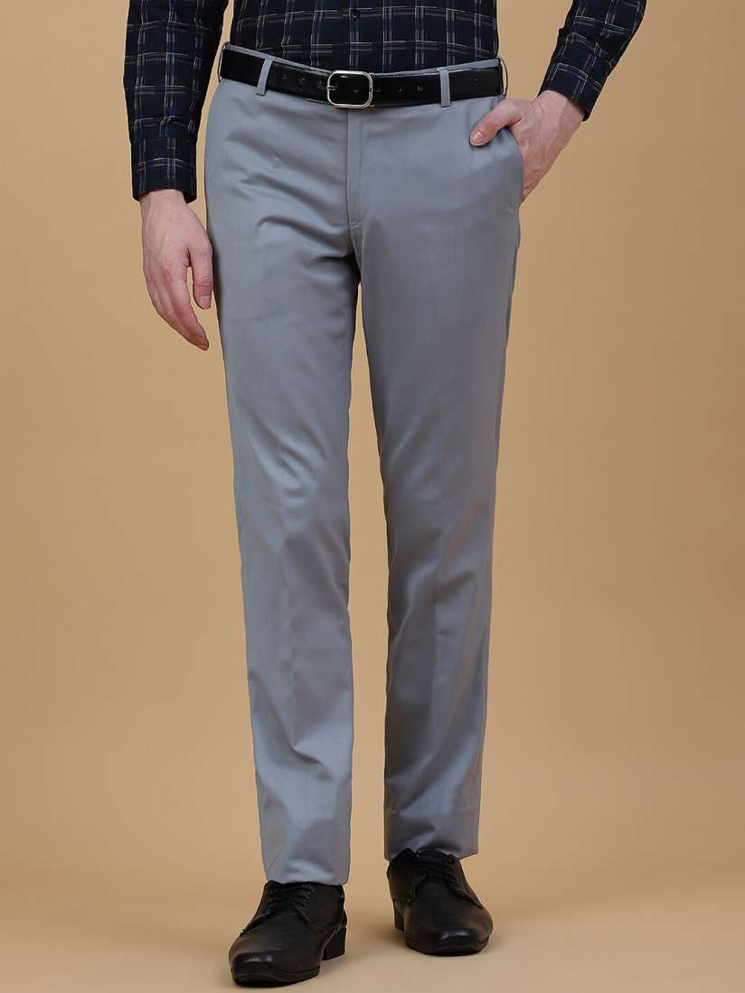 Buy METAL Men Slim Fit Mid Rise Formal Trousers Trousers for Men 29249252 Myntra