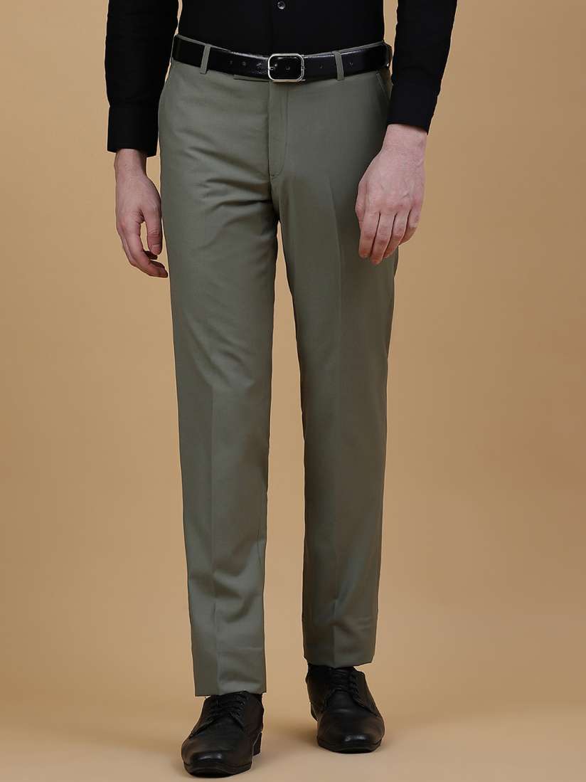 Buy METAL Men Slim Fit Mid Rise Formal Trousers Trousers for Men 29249258 Myntra