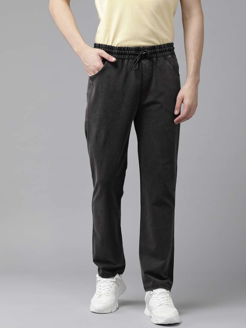 Buy PERFKT U Men Solid Relaxed Fit Track Pants Track Pants for Men 29252370 Myntra