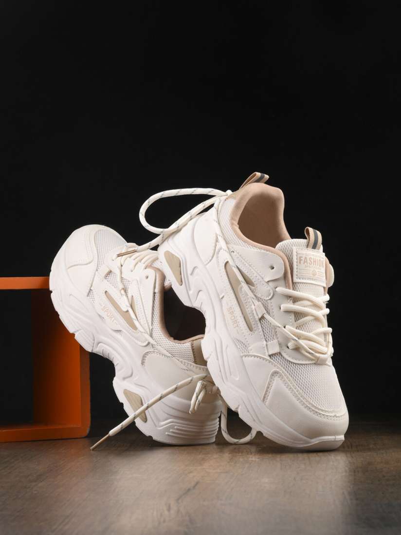 Buy The Roadster Lifestyle Co. Women White Textured Lace Up Running Sports Shoes Sports Shoes for Women 29253914 Myntra