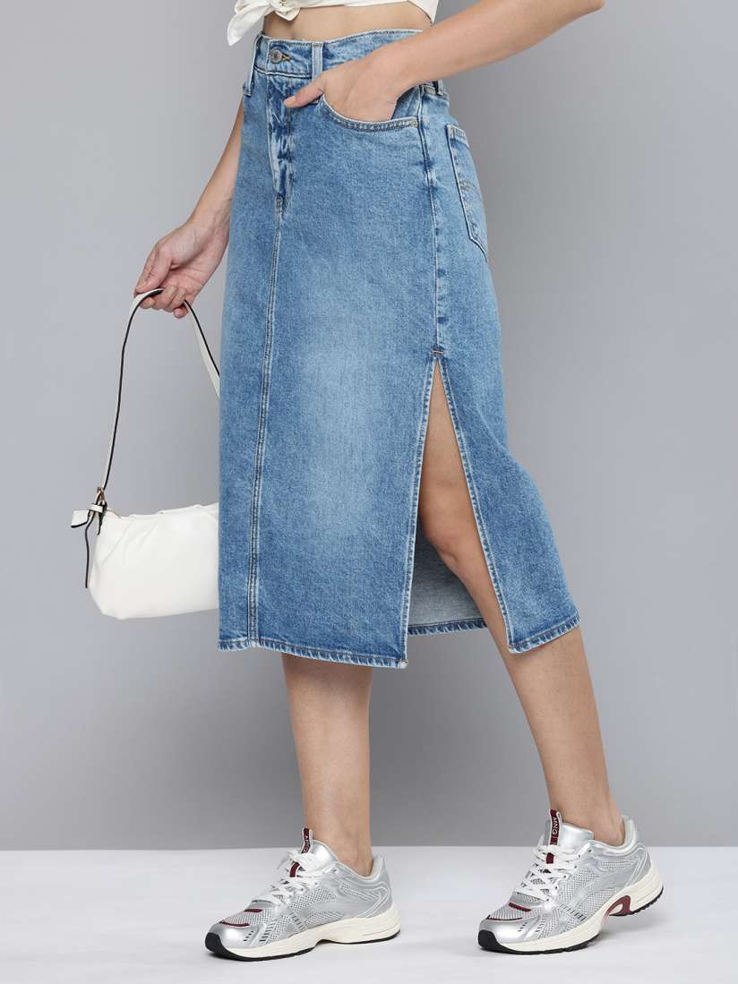 Buy Levis Women A line Midi Denim Skirt Skirts for Women 29266704 Myntra