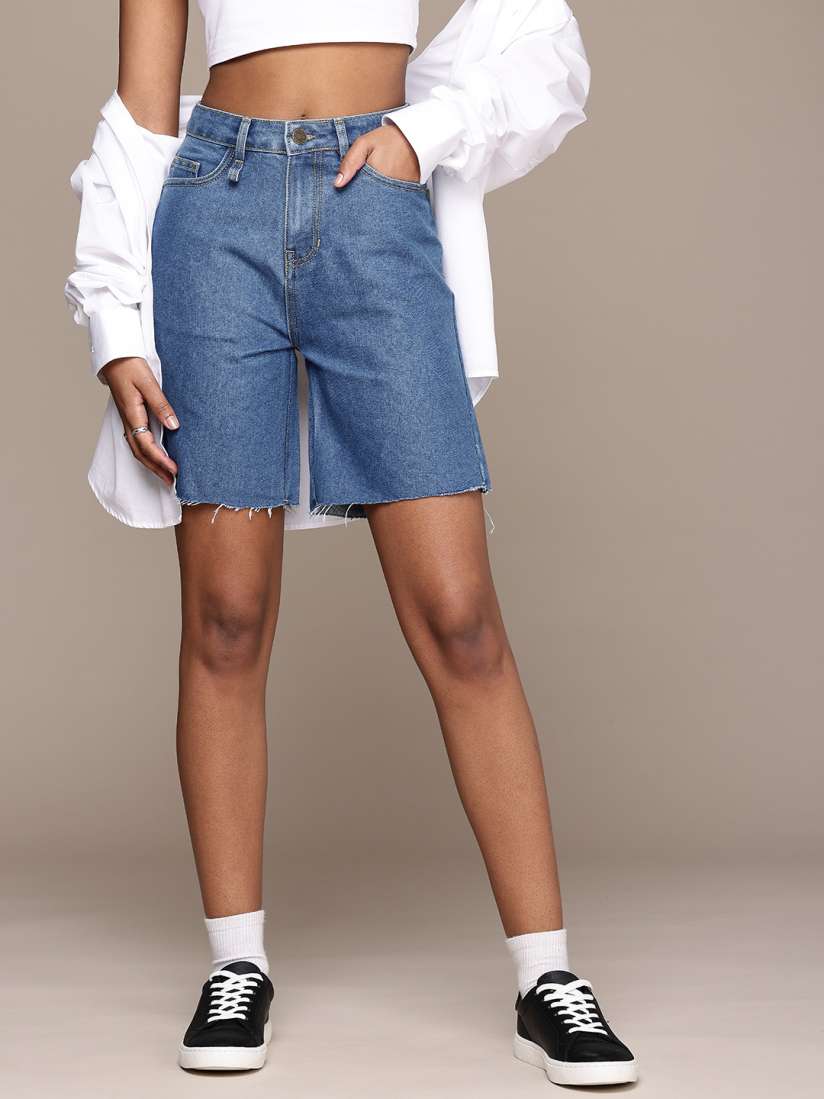 Denim shorts myntra store