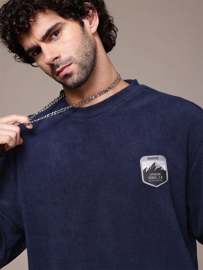 Buy The Roadster Lifestyle Co. Fleece Sweatshirt Sweatshirts for Men 29276730 Myntra