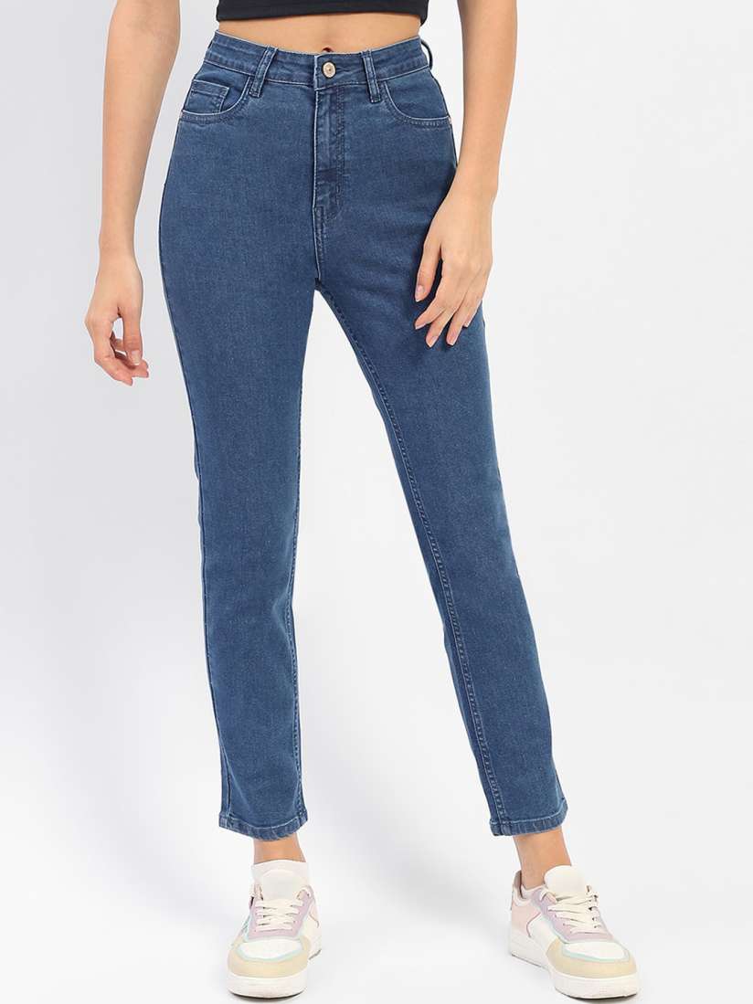 Buy Madame Women Slim Fit Mid Rise Clean Look Stretchable Cropped Jeans Jeans for Women 29287848 Myntra