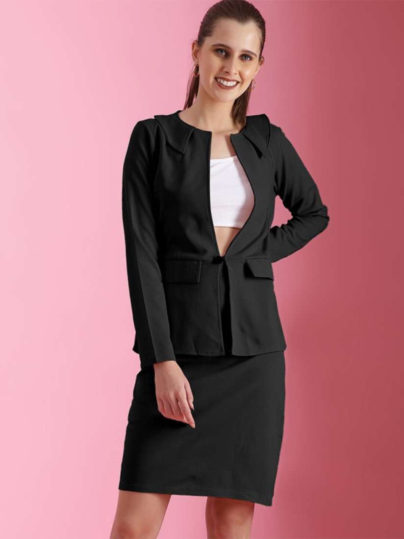 Peter pan collar blazer hot sale