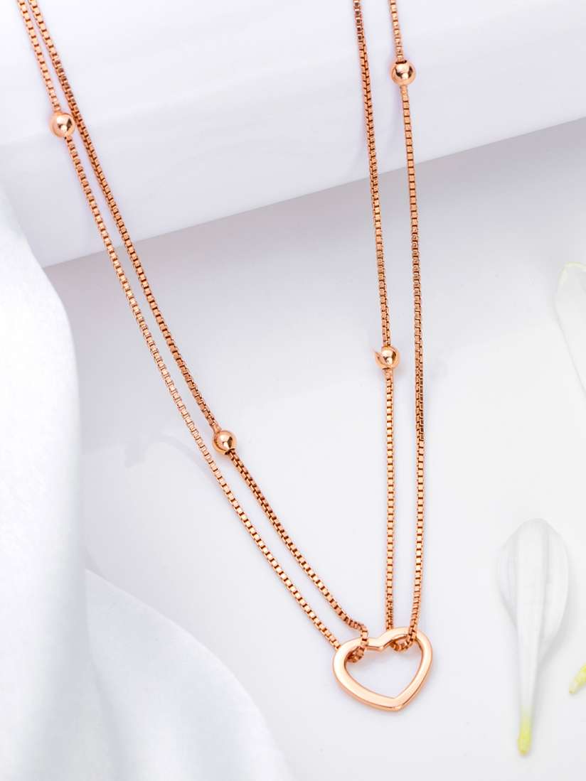 Buy Zavya 925 Sterling Silver Rose Gold Plated Body Chain Necklace and Chains for Women 29308812 Myntra