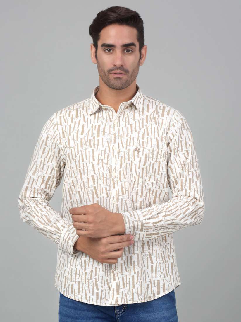Buy Cantabil Abstract Printed Cotton Casual Shirt Shirts for Men 29308850 Myntra