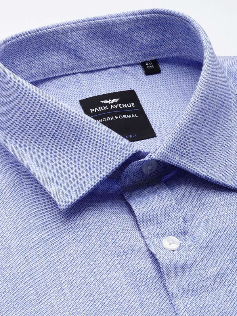 Buy Park Avenue Self Design Slim Fit Textured Formal Shirt Shirts for Men 29313240 Myntra