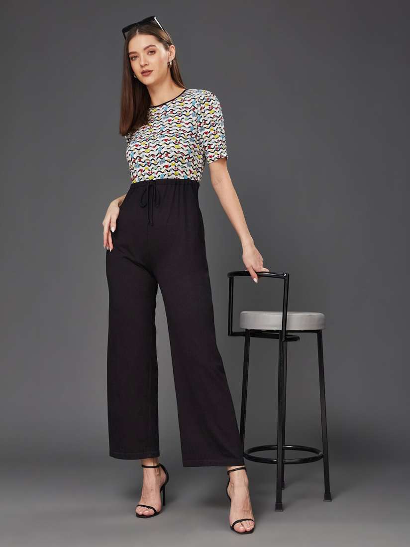 Buy DressBerry Printed Pure Cotton Basic Jumpsuit Jumpsuit for Women 29314484 Myntra