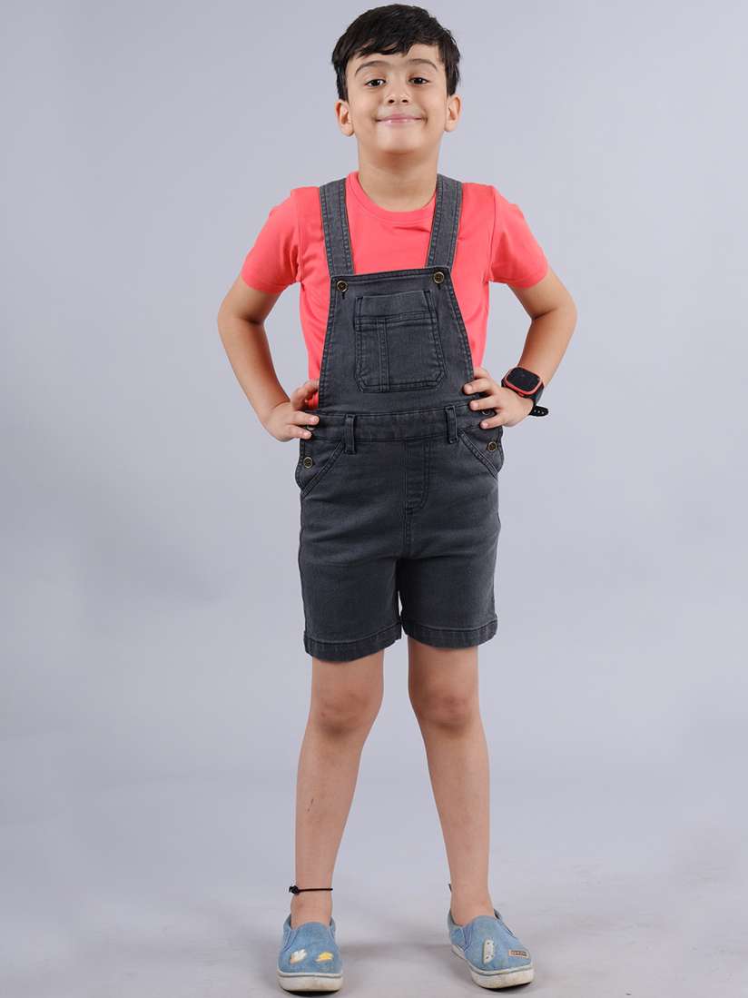 Boy denim dungarees best sale