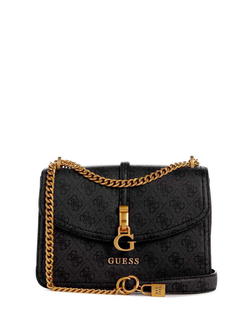 Buy GUESS Typography Printed PU Structured Sling Bag Handbags for Women 29331778 Myntra