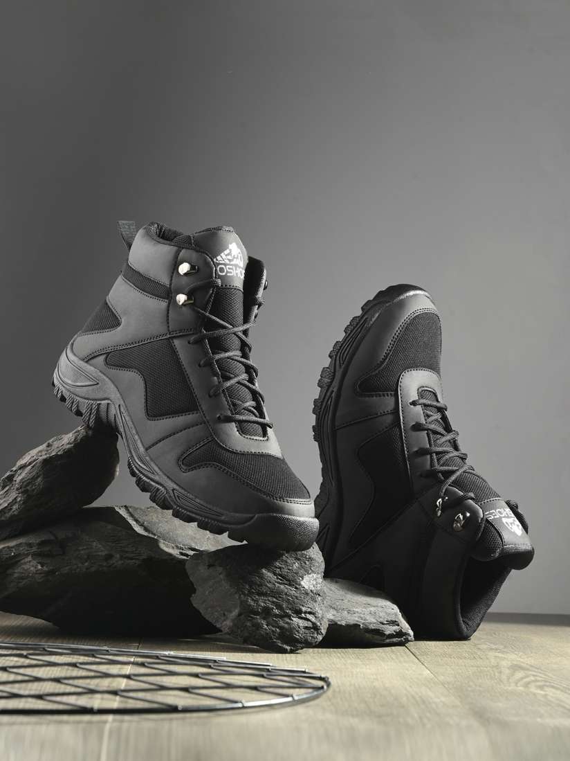 Buy Leo s Fitness Shoes Men Round Toe Canvas Boots Boots for Men 29345900 Myntra