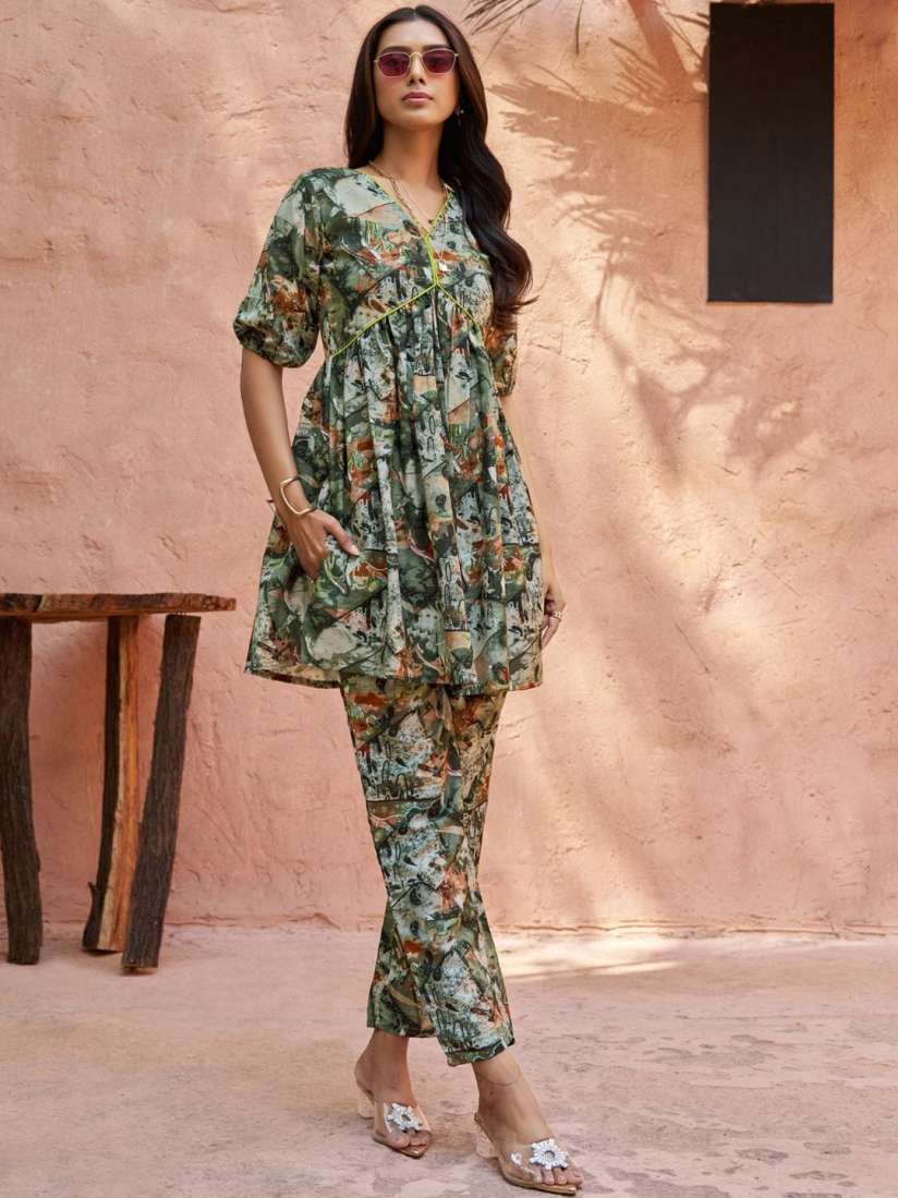 Myntra kurtis with pants online