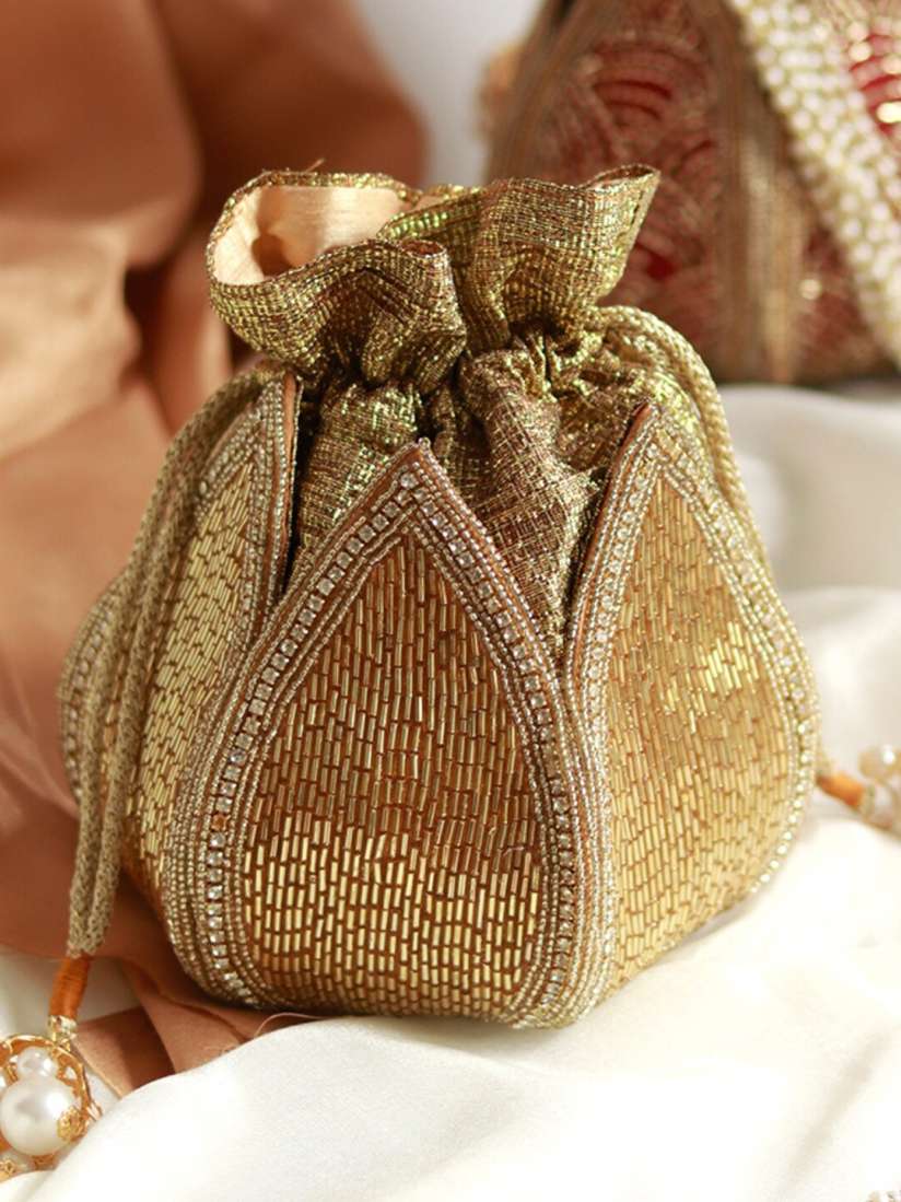 Buy THE TAN CLAN Embroidered Potli Clutch Clutches for Women 29356306 Myntra