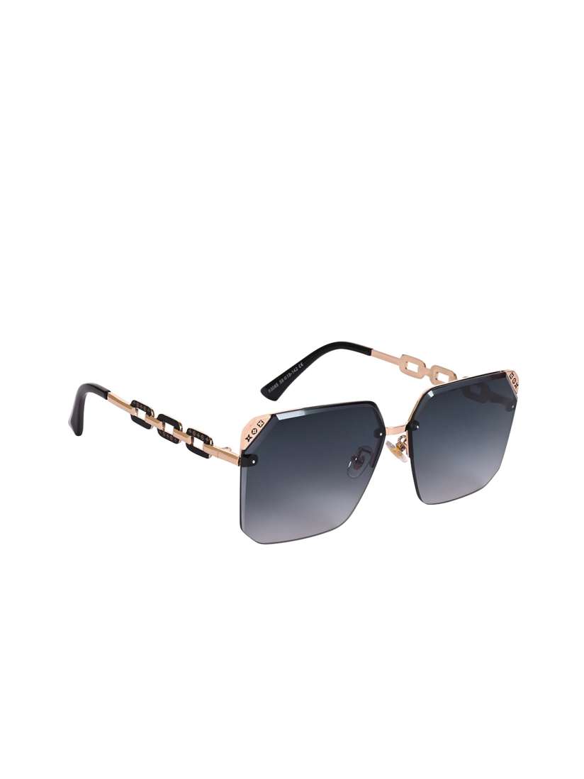 Buy AISLIN Unisex Wayfarer Sunglasses UV Protected Lens ES 12880 91 AS 63085 BLK GLBK WFSQ Sunglasses for Unisex 29372194 Myntra