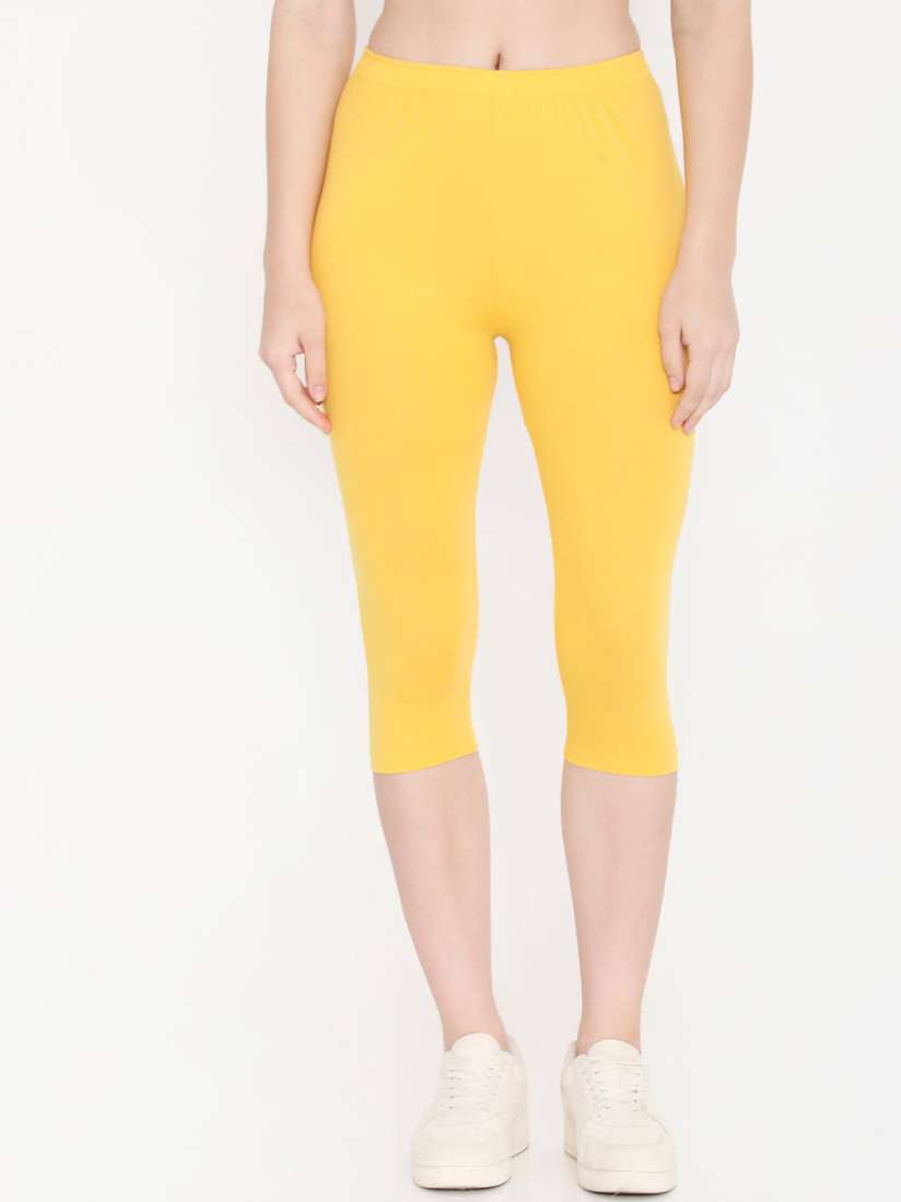 Buy Feelings Women Solid Slim Fit Cotton Capri Capris for Women 29386122 Myntra