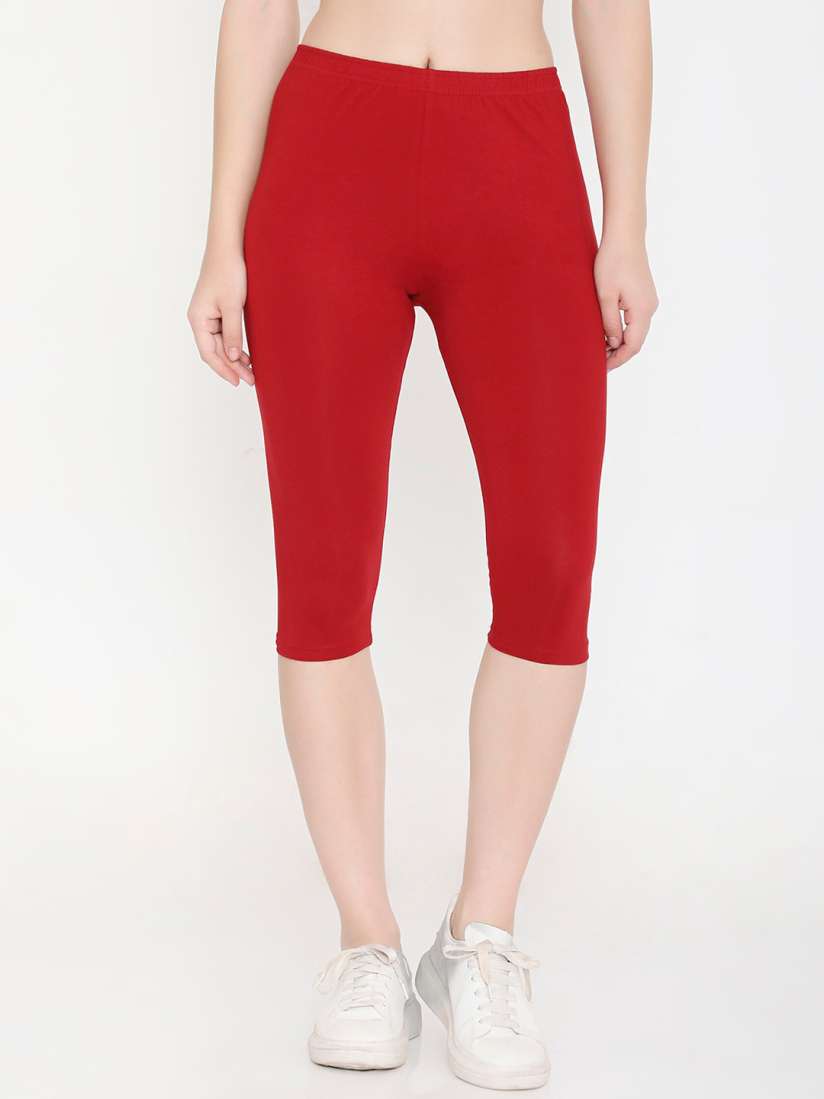 Buy Feelings Women Solid Slim Fit Cotton Capri Capris for Women 29386154 Myntra