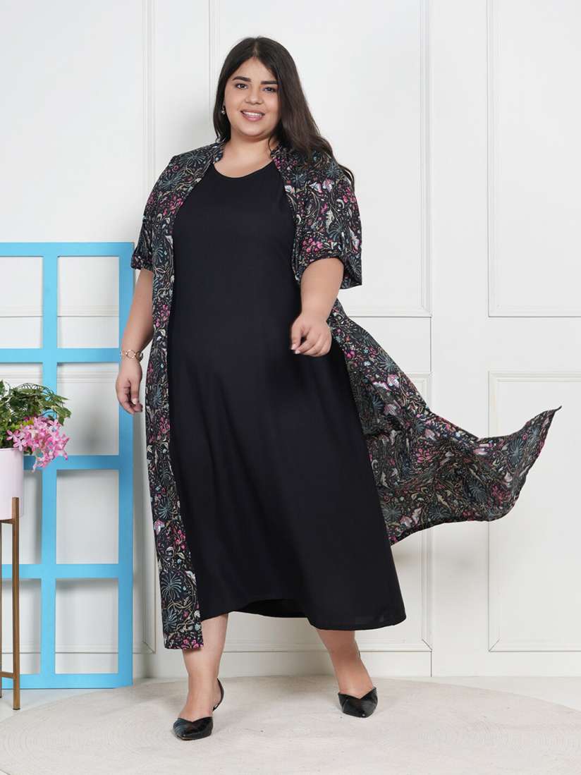 Plus size maxi dress with jacket best sale