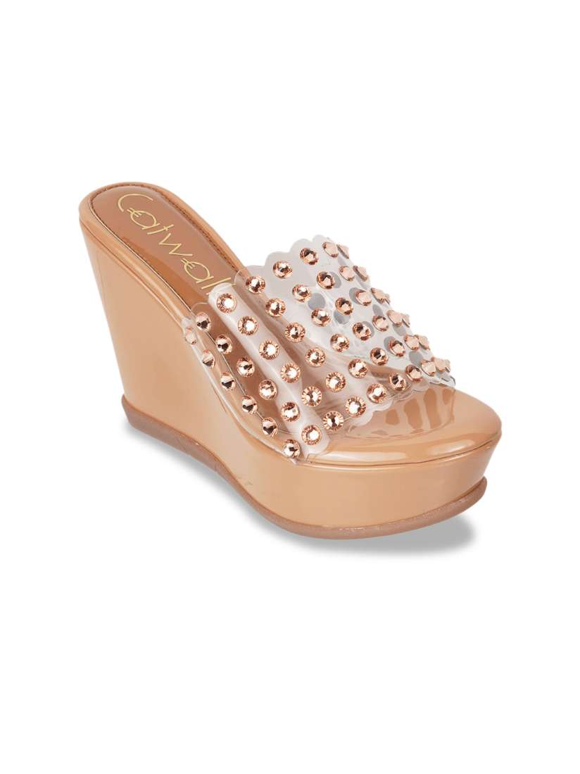 Buy Catwalk Embellished Open Toe Platform Heels Heels for Women 29389546 Myntra