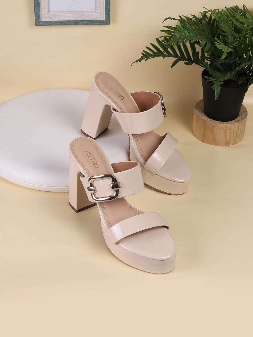 Buy Metro Open Toe Platform Heels Heels for Women 29390056 Myntra