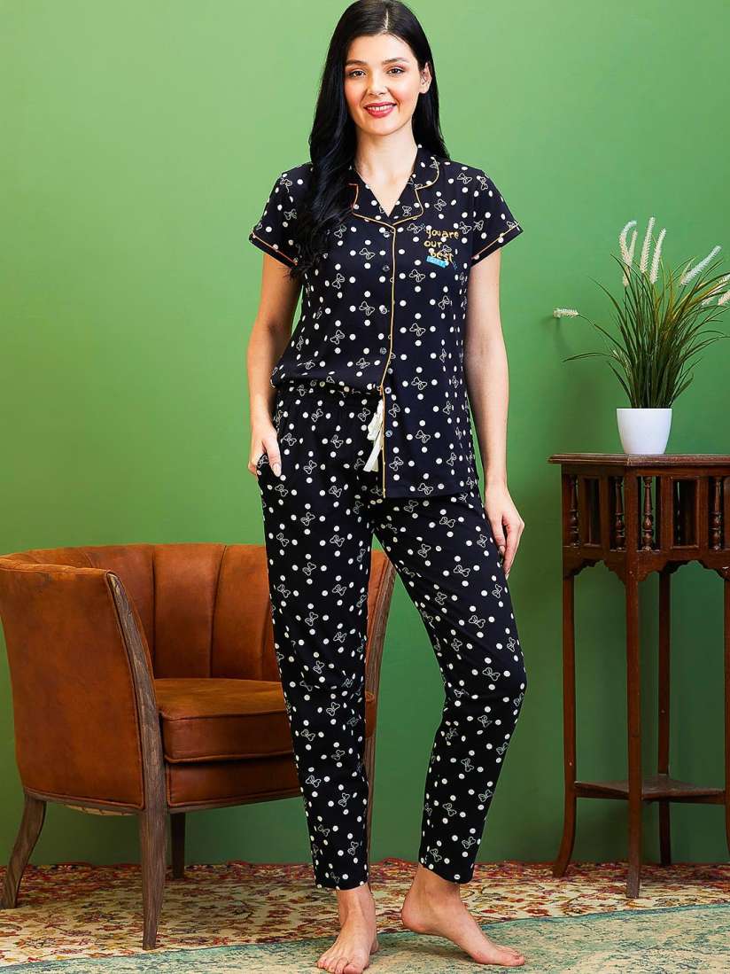 Cotton pyjamas for ladies myntra outlet