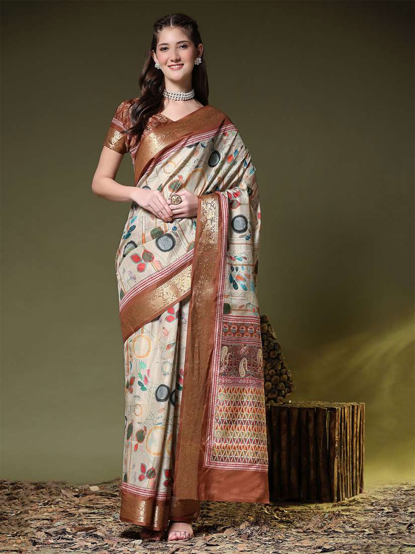 Pure silk saree myntra sale