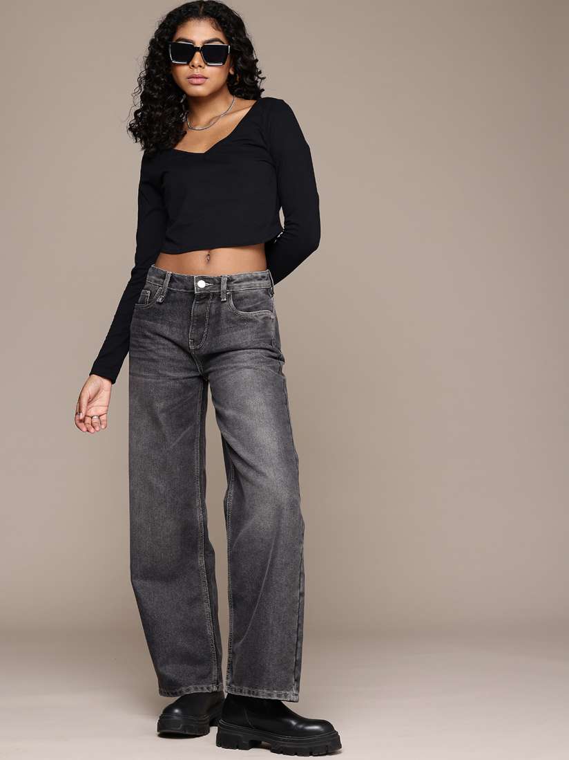 Ladies jeans on myntra top