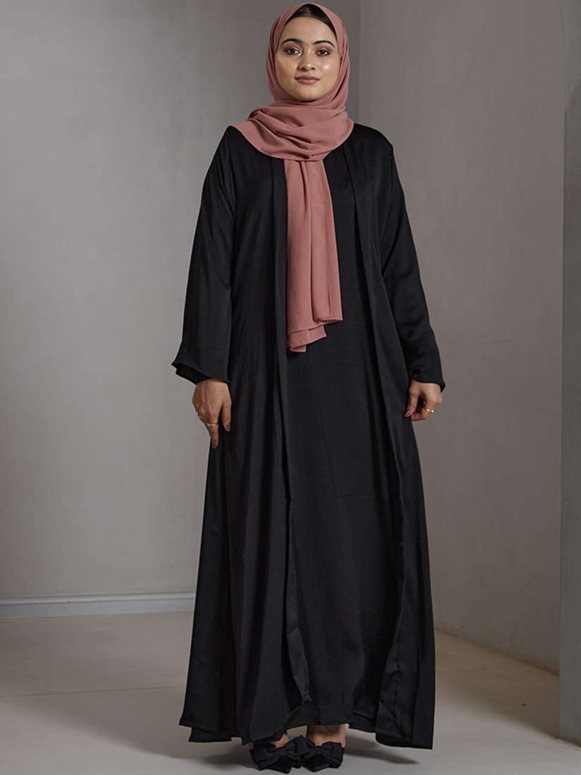 Buy Modest Essentials Round Neck Long Sleeves Abaya Burqas for Women 29412708 Myntra